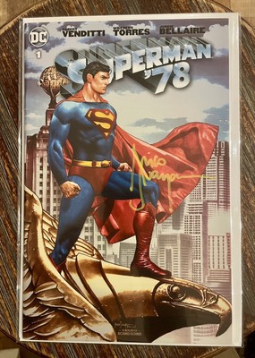 SUPERMAN '78 #1 SIGNED BY MICO SUAYAN WITH COA BTC EXCLUSIVE VARIANT COVER
