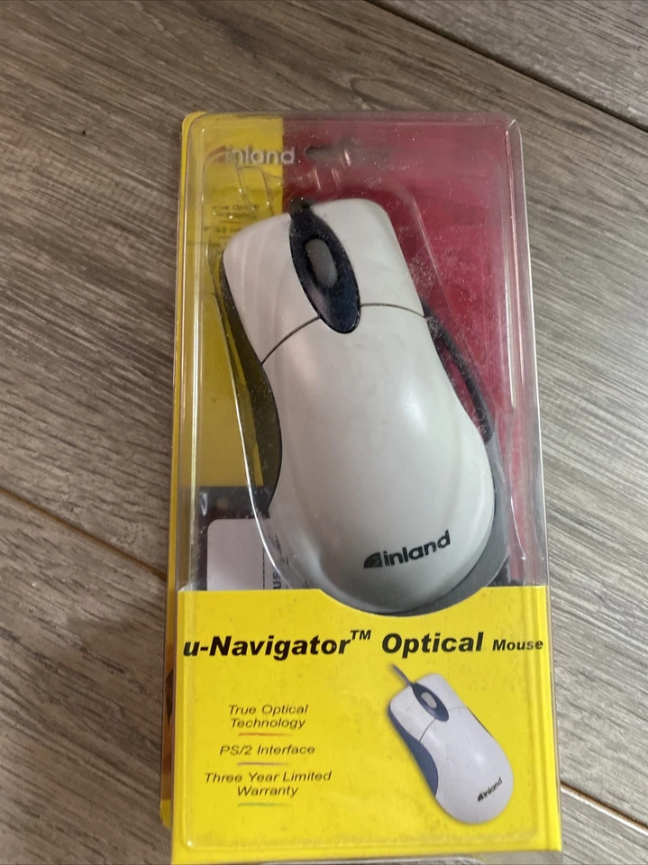 Vintage Inland U-Navigate #7236 PS/2 Interface Programmable Wired Optical Mouse - Image 4 of 4