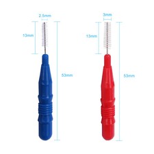 Dental Orthodontic Oral Floss Interdental Brush Toothpick Teeth Cleaning R/B