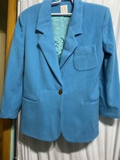 CLIFFORD & WILLS BLUE WOOL VINTAGE blazer SIZE 8 MADE IN USA