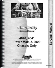 Simplicity 4040 4041 Power Max 9020 Lawn & Garden Tractor Service Repair Manual