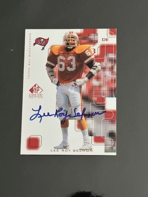 Lee Roy Selmon NFL Tampa Bay Buccaneers Autographed Card (JSA)