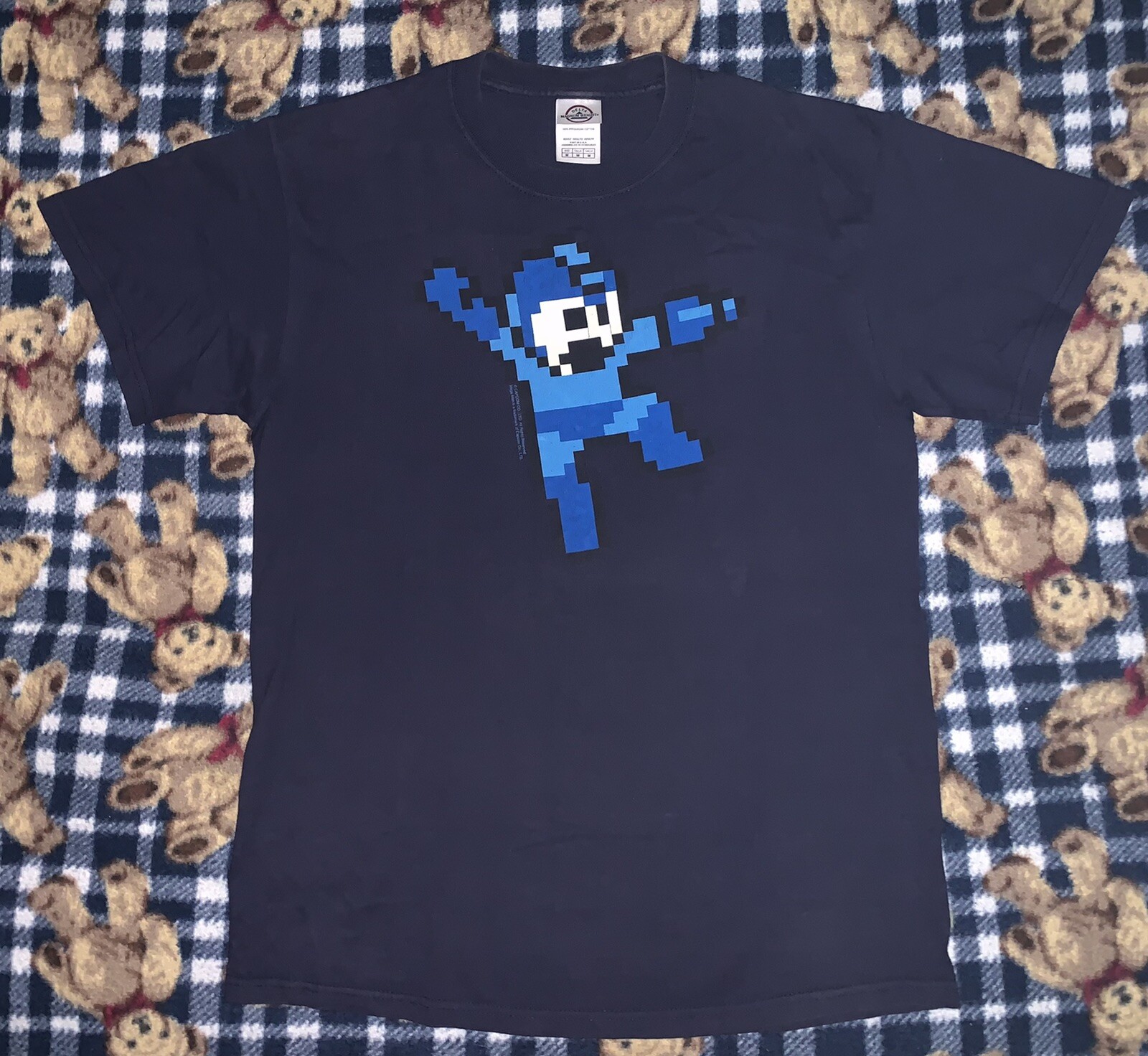 Rare Vintage Official Capcom Mega Man Shirt Sz M - Gem