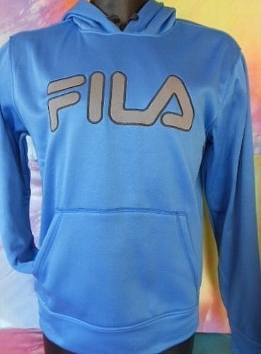 Fila Pull Over Blu Uomo Felpa con Cappuccio Giacche Taglia S