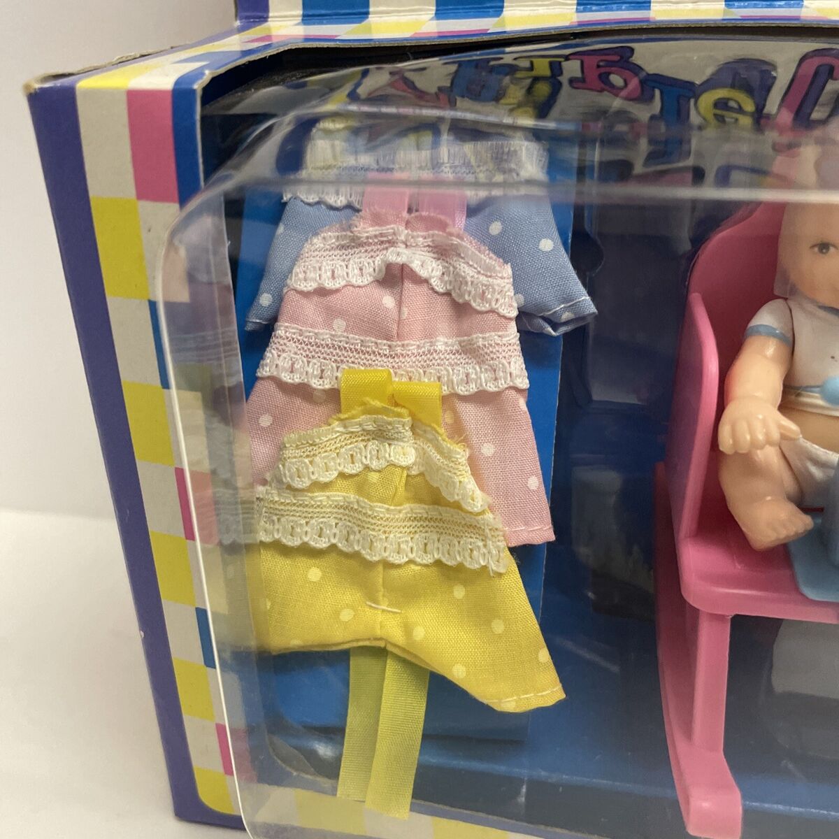 ABCドール3 ABCドール3 ABC Triplets Doll Set With Cradle Blonde Dolls
