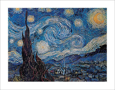 Starry Night by Van Gogh Art Print Poster (28x22)