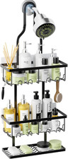 AHNR Shower Caddy Hanging, Bathroom Shower Organizer Hanging, Black Shower Caddy