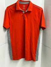 Apt9 Polo Shirt Mens Medium Red Performance Moisture Wicking Short Sleeve