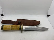 Chipaway Cutlery Bowie Hunter Knife With Leather Sheath Pakistan