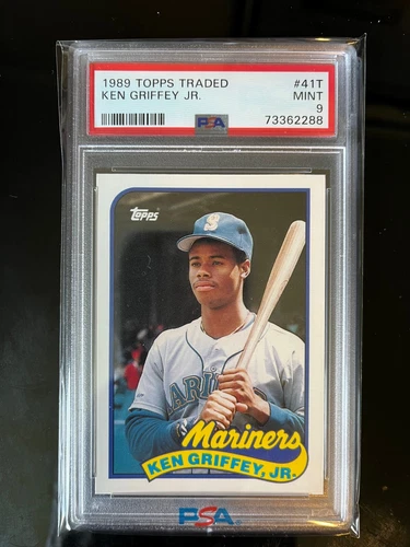 1989 TOPPS TRADED/ROOKIES #41T KEN GRIFFEY JR. ROOKIE CARD PSA 9 MINT