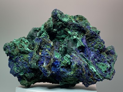 Large Cabinet Size, 13cm long, Gorgeous Sparkly Azurite And malachite Specimen