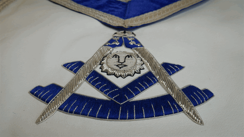Past Master Lambskin and Velvet Dress Hand Crafted Embroidery With Silver Trim - Picture 5 of 9