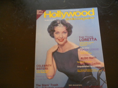 Loretta Young, Peter Lorre, Aldo Ray Hollywood Studio Magazine 1981