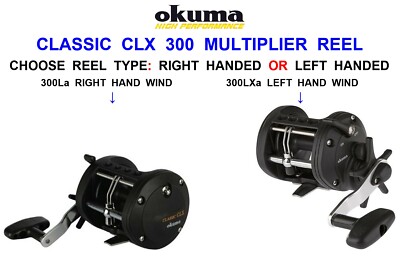 OKUMA CLASSIC CLX 300 MULTIPLIER REEL FOR SEA SURF BEACHCASTER BOOTSRUTE ANGELN