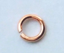 9ct Rose Gold Jump Ring OPEN Heavy, Diameter 4mm or 5mm, Pack of 1 or 2