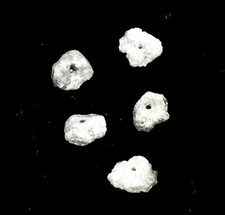 5 x Diamant Ø 5 - 6 mm Rohdiamant 3,99 Karat Kt ct gebohrt diamond SO p