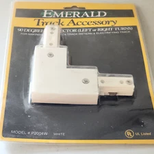 Emerald Track Accessory 90 Degree Connector Left or Right Turns P2004W White