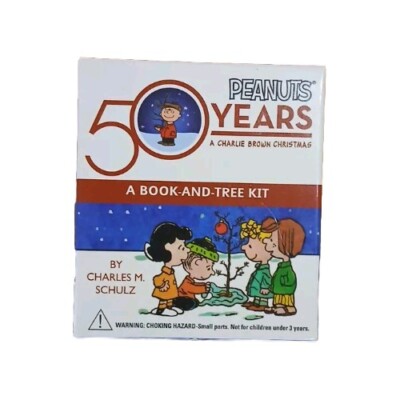 50 Years Of Peanuts Book & Tree Kit NEW