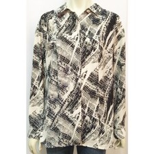 silence + noise Large Reptile Skin Print Button Down