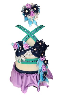 Jenniferwu Two-Pieces Girls Swimsuit Beauty Toddler Swimwear Pageant Bikini Set