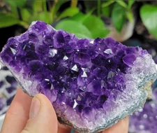 2025NEWFIND Raw Amethyst Quartz Geode Druzy Cluster Healing Crystal  Specimen