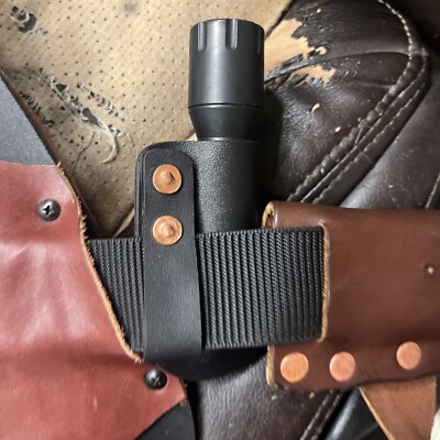 1  flashlight Carrier Only Slim Low Profile Version Kydex & Copper