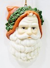 Santa Claus Head Old Fashioned Midwest Importers Taiwan Ceramic Vintage Ornament — photo 2