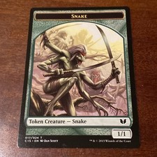 Snake (017)   Saproling Double-Sided Token Commander 2015 Regular LP