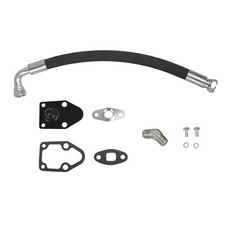 Diesel Turbo Drain Line Kit For 1992-2000 Chevy Gmc 6.5l