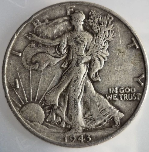 1943 Walking Liberty Silver Half Dollar | Philadelphia | Fine/VF