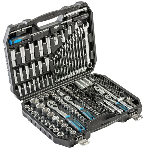 222pc Socket & Bit Set 1/4" 3/8" 1/2" Ratchet Tool Kit Heavy Duty CrV CrMo Steel