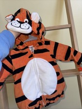 Carter's 3/6 Months Tiger Halloween Costume Complete Outfit Fleece Boy or Girl