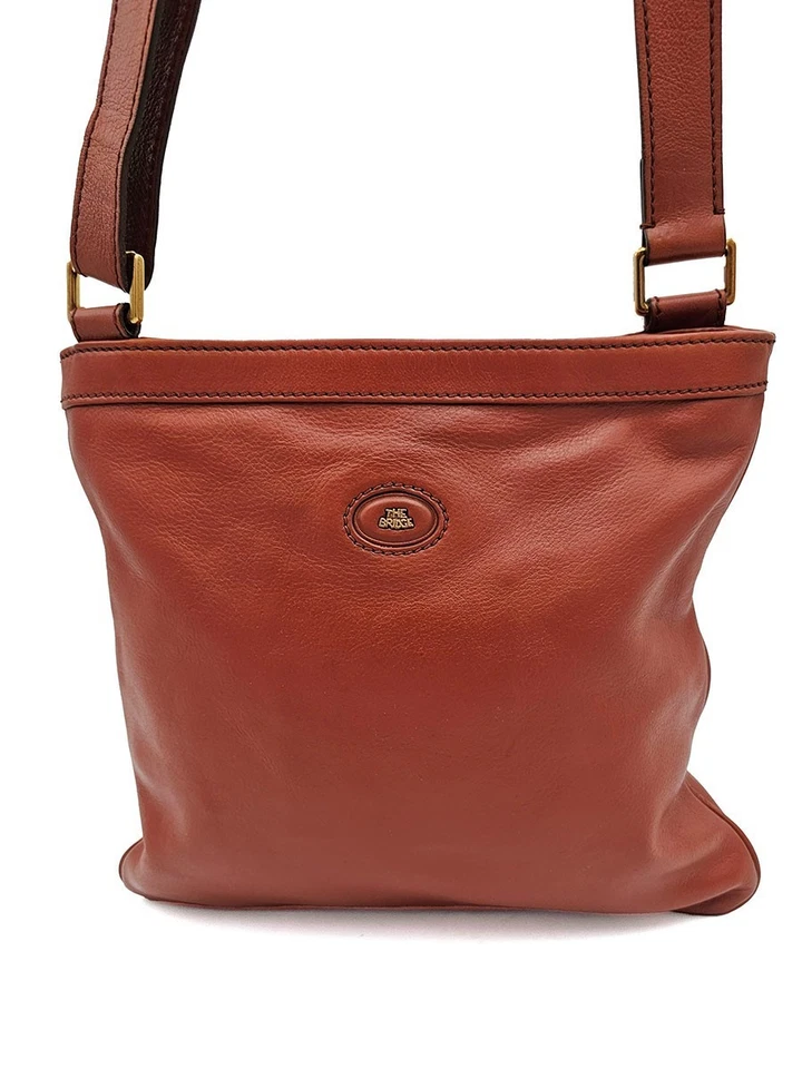 The Bridge Story Uomo Brown Leather Crossbody Shoulder Men's Bag Made in Italy - Image 2 of 4