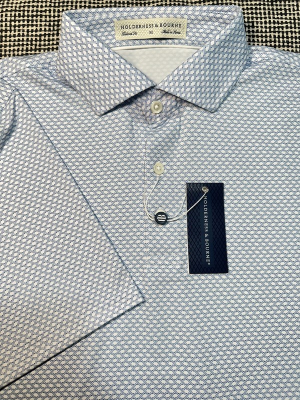 Holderness & Bourne  -Locke Shirt- Blue  Polo Shirts sz M $118