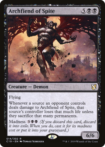 Archfiend of Spite #14 Commander 2019 C19 Magic MTG