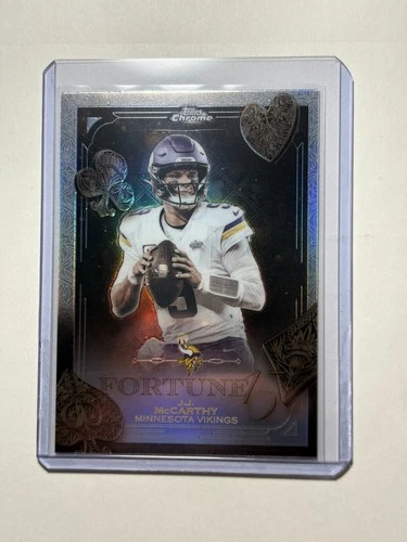 2025 Topps Chrome J.J. McCarthy Refractor (RAW)