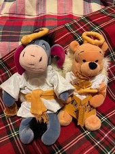 Vintage Disney Winnie the Pooh- Pooh and Eeyore Angel Singing Angel Plush