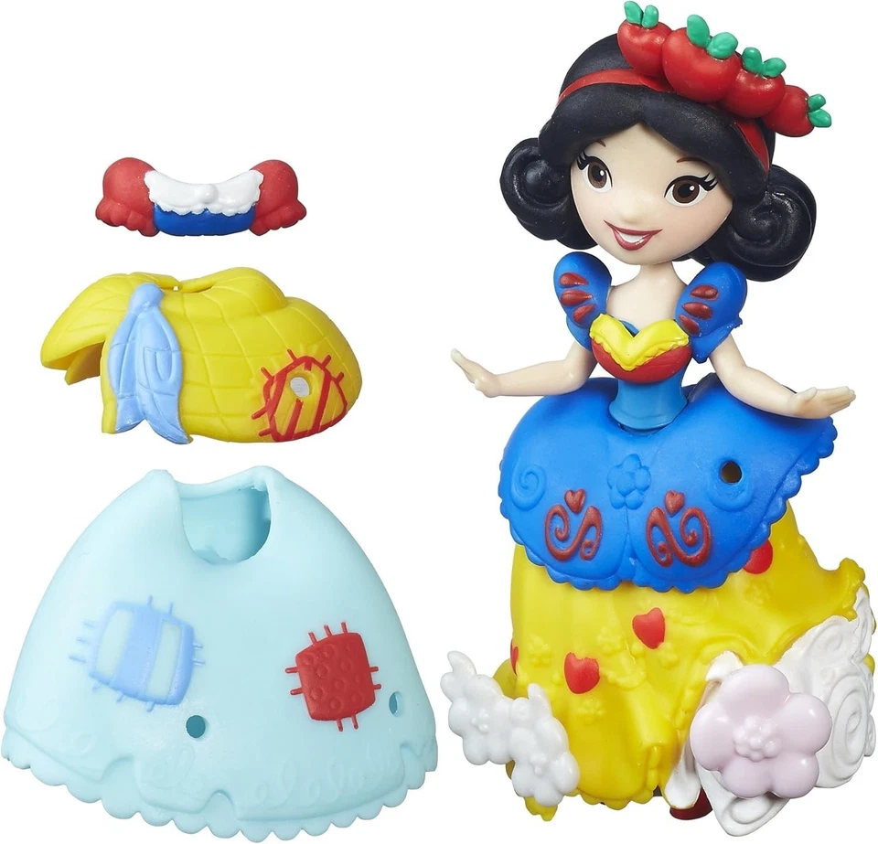 Biancaneve - Principessa Disney Serie 8 cm - con Vestiti e Accessori "Snap-Ins" - Immagine 3 di 4