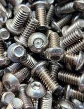 (50 Pack) 1/4-20 x 1/2" Button Head Socket Cap Screws Stainless Steel 18-8