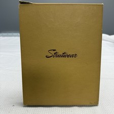 3 Pairs Vtg 50s Strutwear 202 Med Dove Gray 8.5 Nylon Stockings Seams New 1 Box