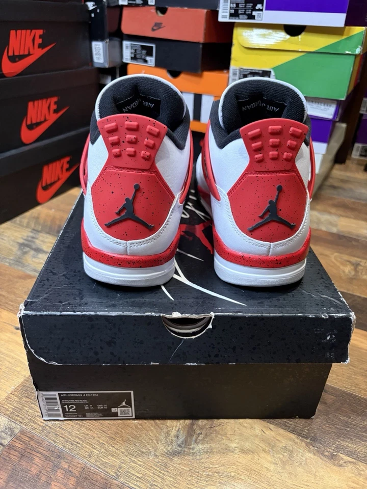 Tamanho 12 - Jordan 4 retrô cimento vermelho médio - Imagem 4 de 4