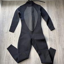 Unisex Full Wetsuit Black Long Sleeve Surfing Diving Suit Size M