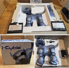 I-Cybie Blue Robot Tiger Dog Electronic Hasbro 2001 Remote 16 Motor Drive 70699