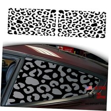 Rear Quarter Window Decal for Car SUV Trucks, Universal Matte Leopard Cheetah
