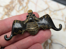 Chinese Antique Porcelain Snuff bottle Bat Design 19th century Qing Superb