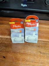 Playtex Angled Silicone Nipple - Medium Flow, 2 Per Pack, Lot of 2