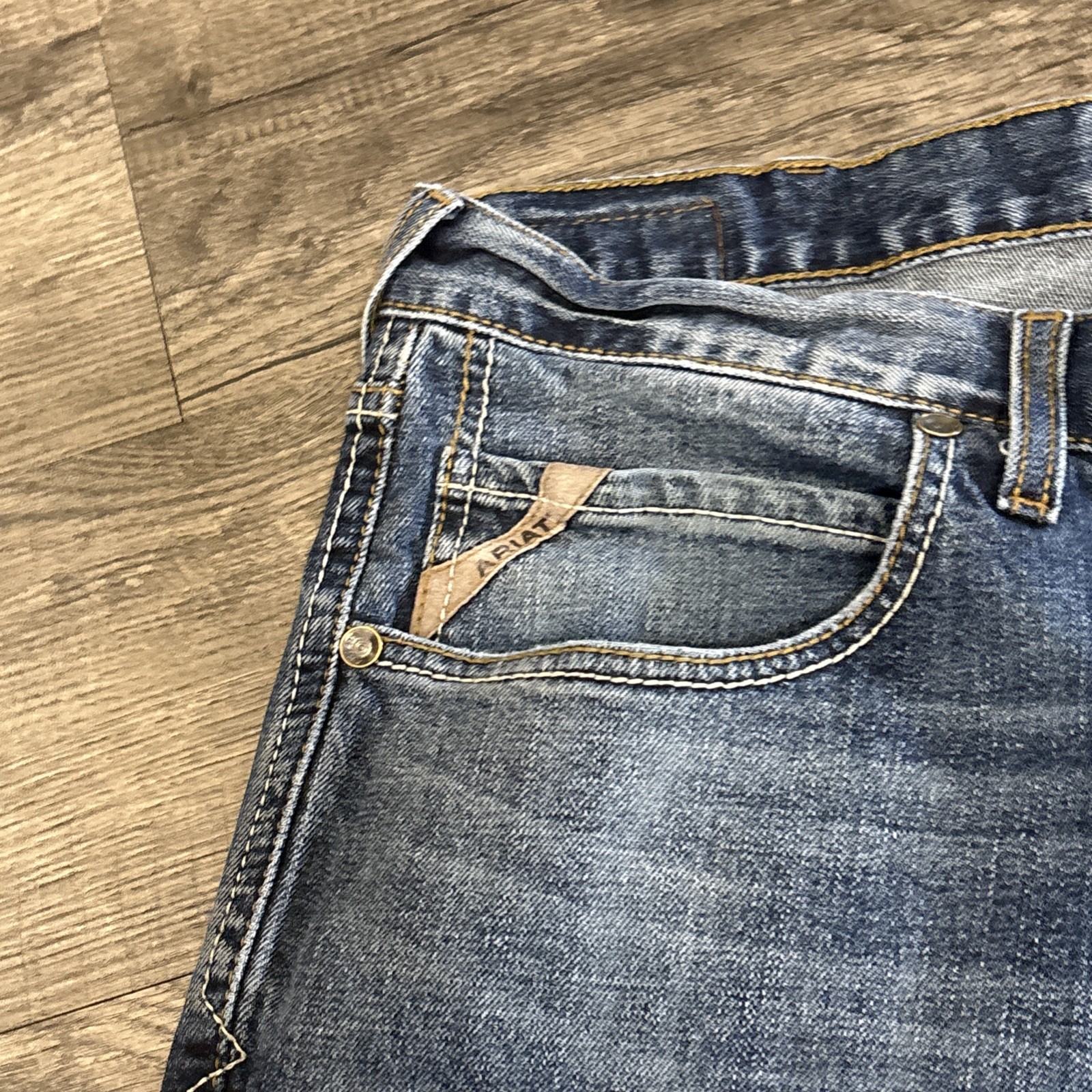 Ariat M5 Straight Fit Jeans Men’s 38x30 Western Denim Fits 38 X 29 - View 3