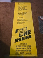 THE SHINING - 1980 RARE ORIGINAL 20X59 MOVIE POSTER - KUBRICK, JACK NICHOLSON