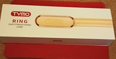 New In Open Box TYMO  Hair Straightening Comb, Rose Gold