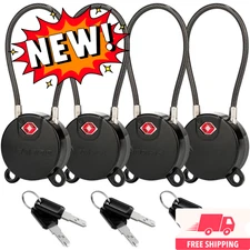 Candados de viaje con llave de hoyuelos ultraseguros aprobados por la TSA con cu